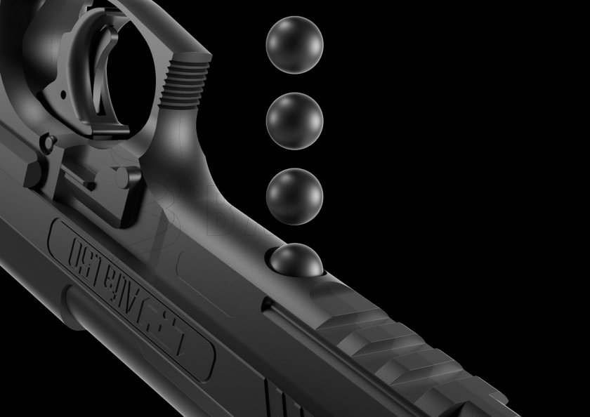 Pistolet RAM Chiappa LTL Alfa 1.50 14J Black