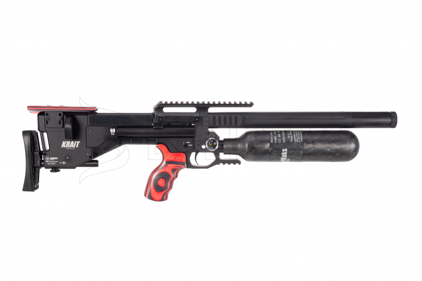 Carabine à air comprimé AirMaks Krait L 5,5mm Red Lamino