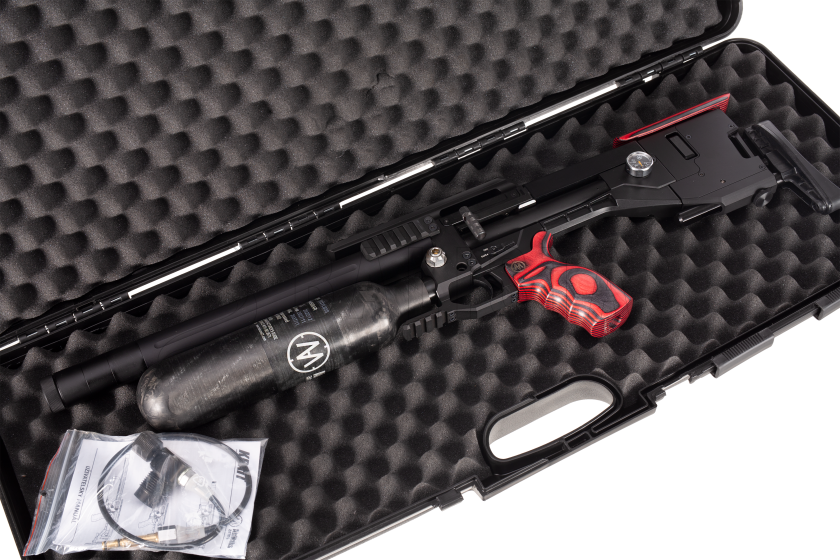 Carabine à air comprimé AirMaks Krait L 5,5mm Red Lamino