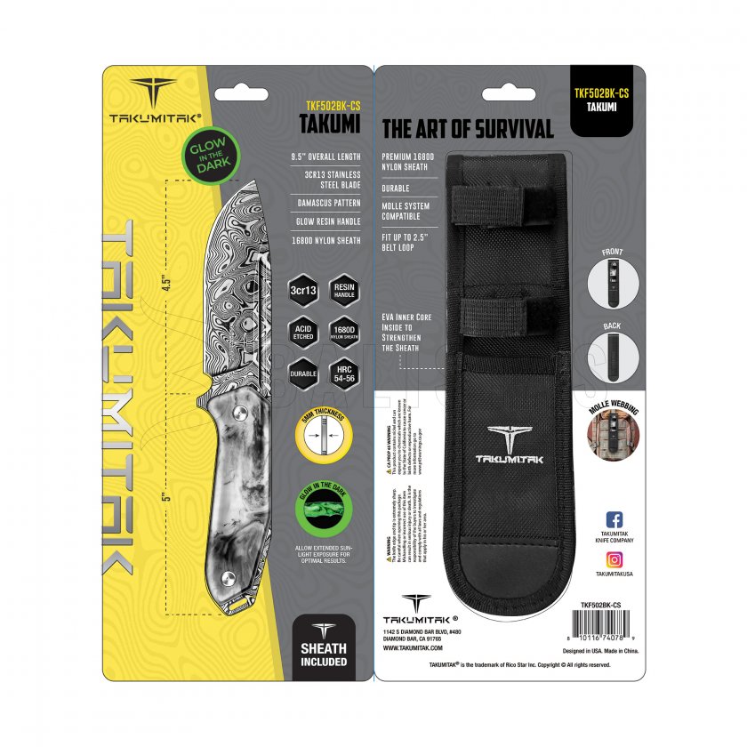 Couteau Takumitak Takumi TKF502BK-CS