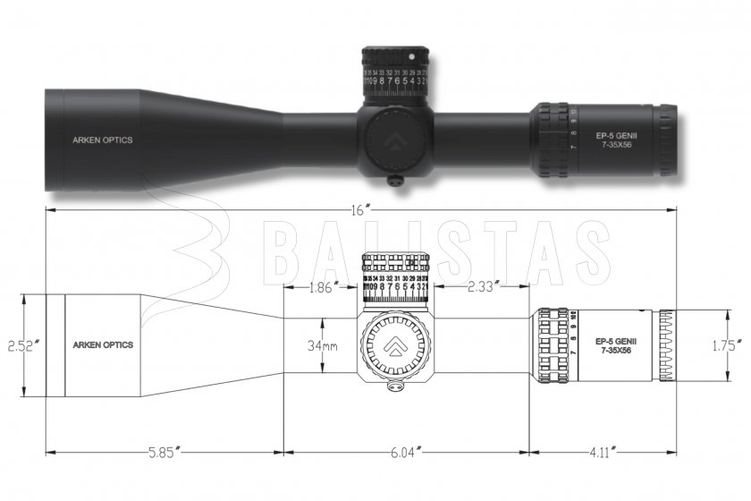 Richtkijker Arken EP-5 7-35X56 FFP VPR MOA GENII