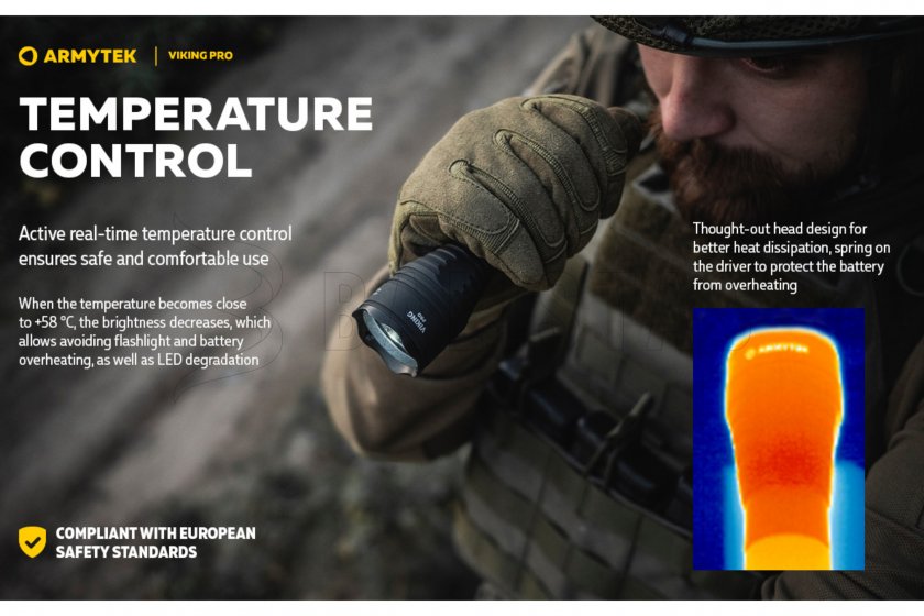 Zaklamp Armytek Viking PRO SET koud licht