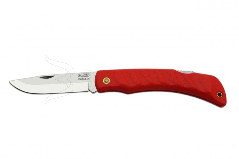 Couteau Mikov Crocodile 243-NH-1 / clip - rouge