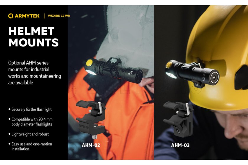 Lampe multifonction Armytek Wizard C2 WR USB lumière chaude/rouge