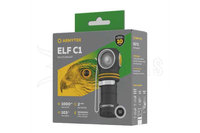 Lampe multifonction Armytek Elf C1 USB-C lumière blanche