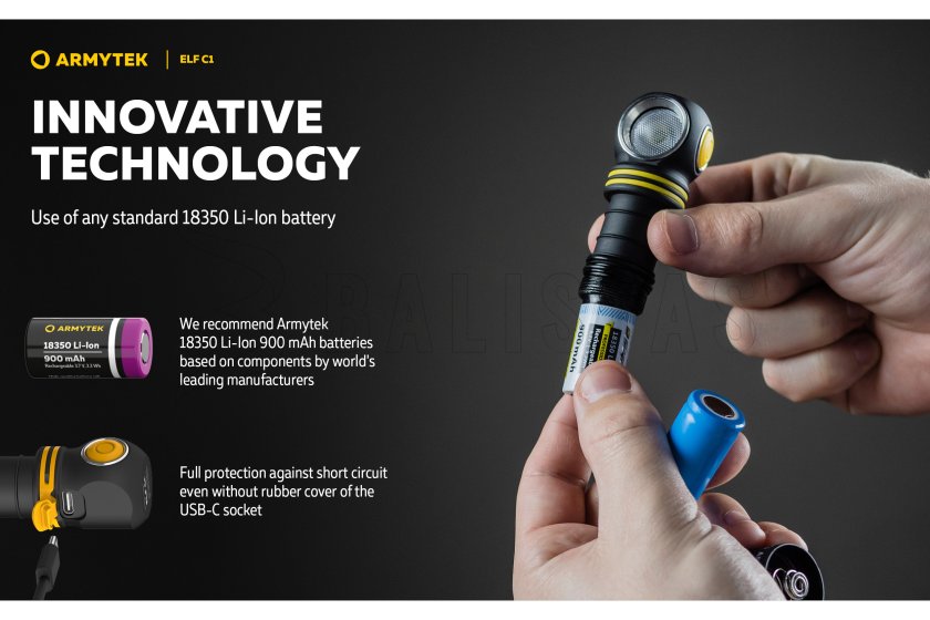 Lampe multifonction Armytek Elf C1 USB-C lumière blanche