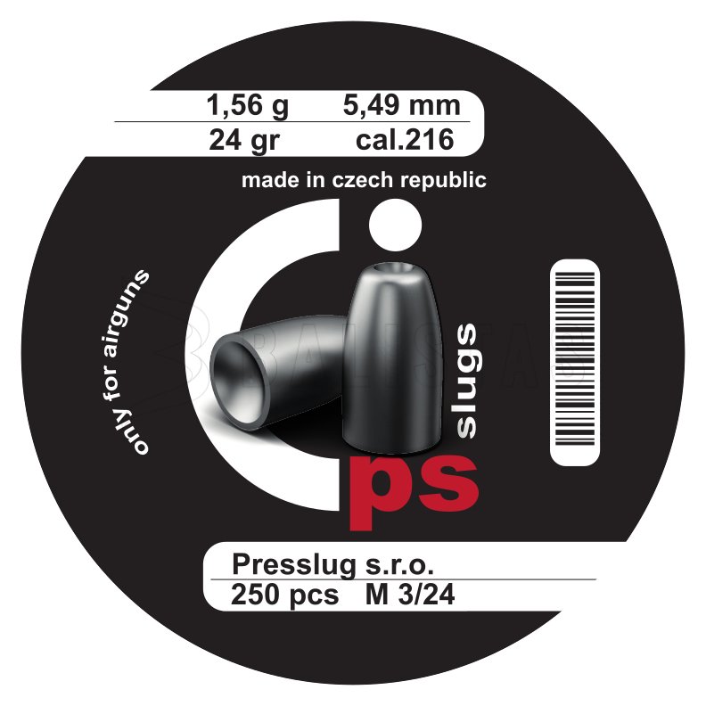 Presslug PS Slugs 5,49mm/.216, 1,56g/24gr 250pcs
