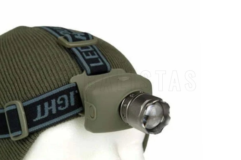 Lampe frontale Mil-Tec Led Cree verte