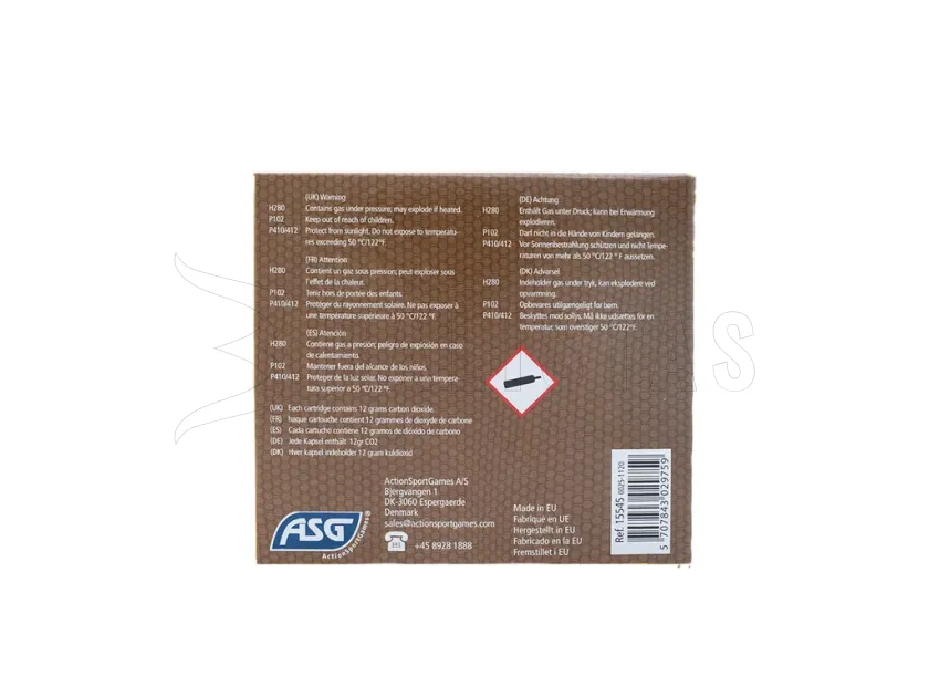 Cartouche CO2 12g ASG 5pcs