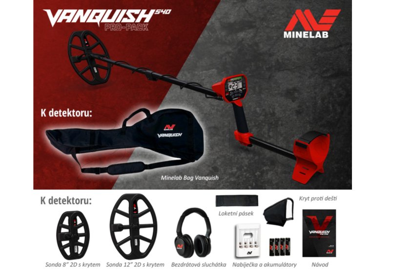 Détecteur de métaux Minelab Vanquish 540 Pro Pack