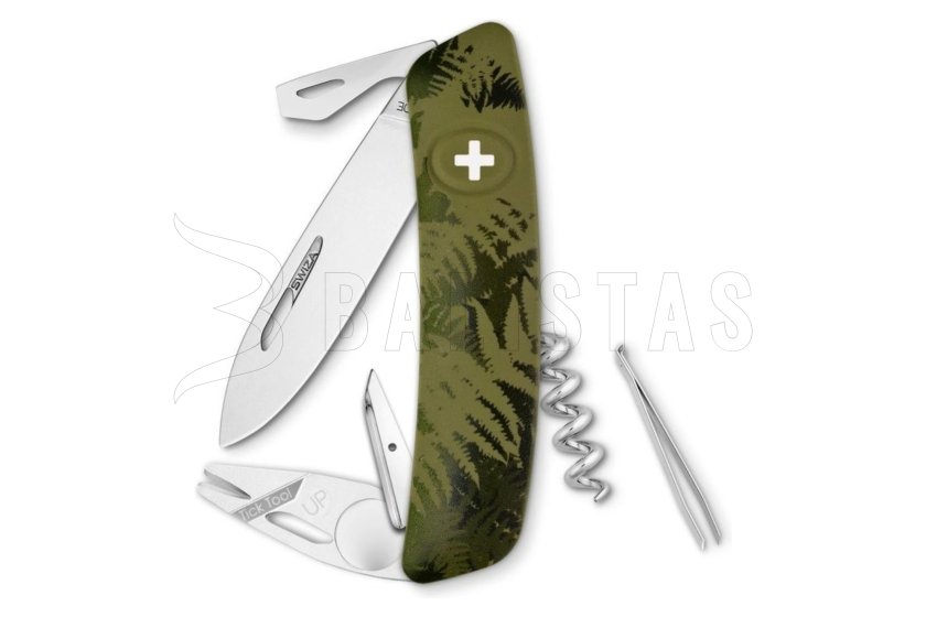 Couteau de poche suisse Swiza TT03 Camo Silva olive