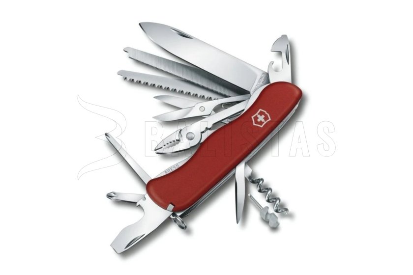 Multifunctioneel zakmes Victorinox Workchamp rood