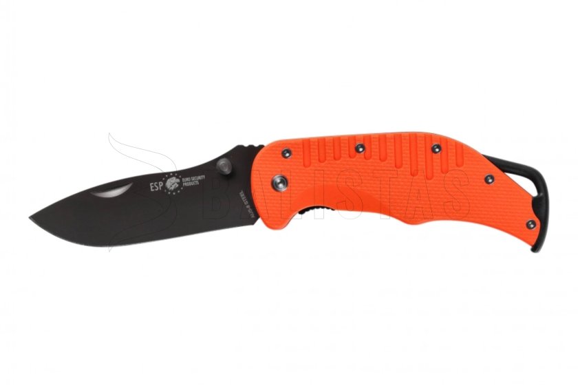 Couteau EDC pliant ESP à lame lisse - orange