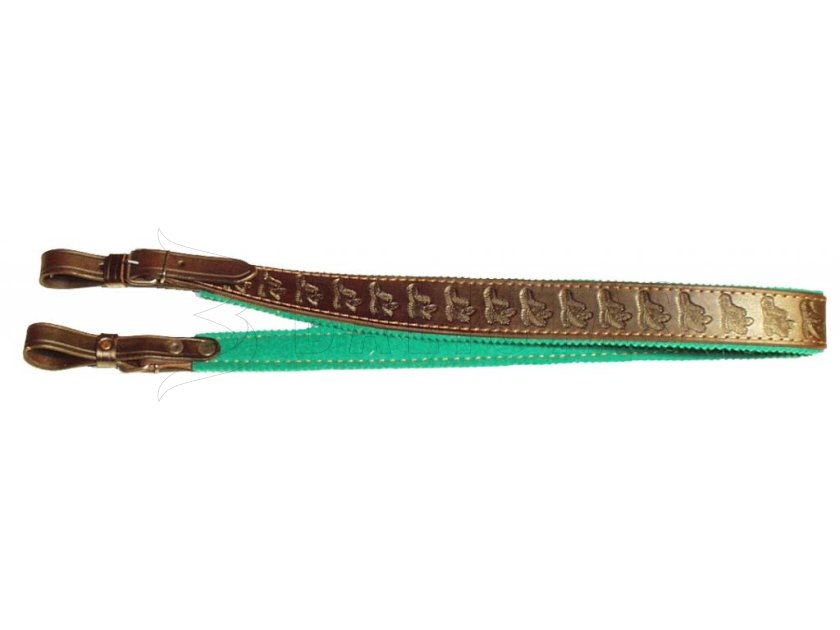 Sangle en cuir pour arme doublée feutre 2cm