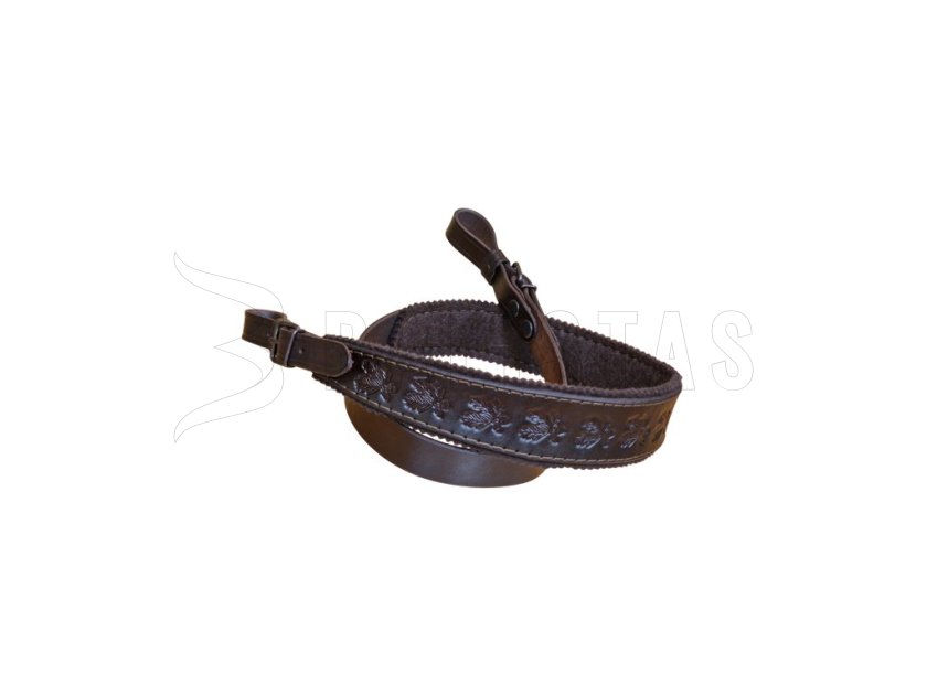 Sangle en cuir pour arme doublée feutre 2cm