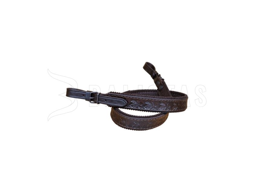 Sangle en cuir pour arme doublée feutre 2cm