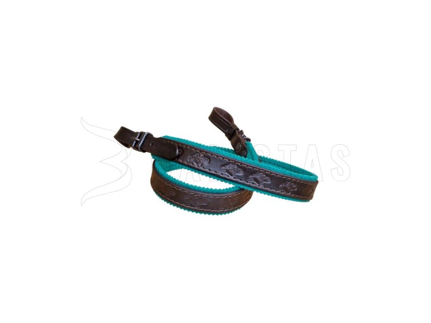 Sangle en cuir pour arme doublée feutre 2cm