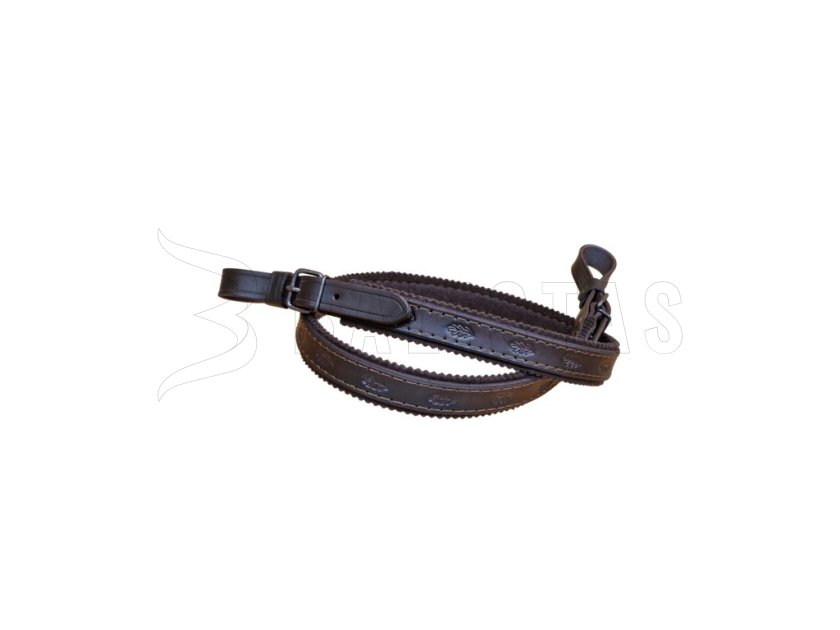 Sangle en cuir pour arme doublée feutre 2cm