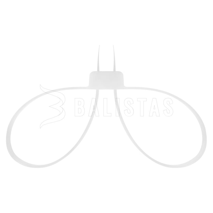 Menottes MFH jetables blanches 70cm 1pcs