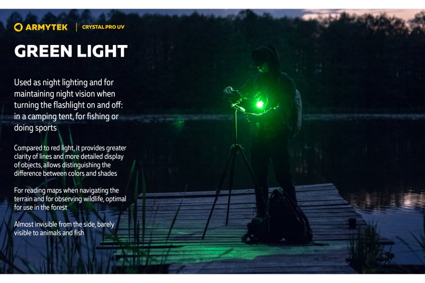 Lampe multifonction Armytek Crystal Pro UV - vert