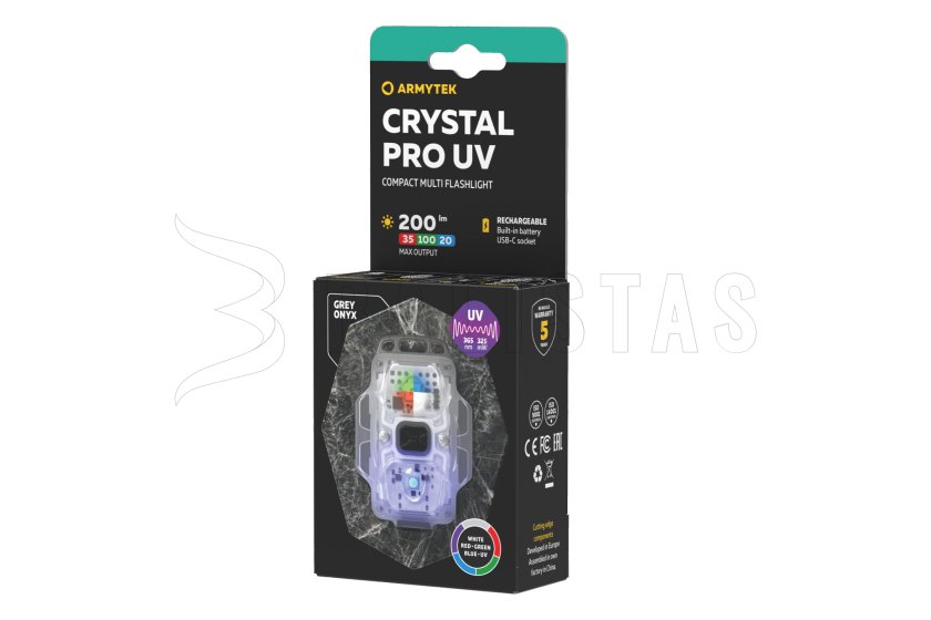 Lampe multifonction Armytek Crystal Pro UV - gris