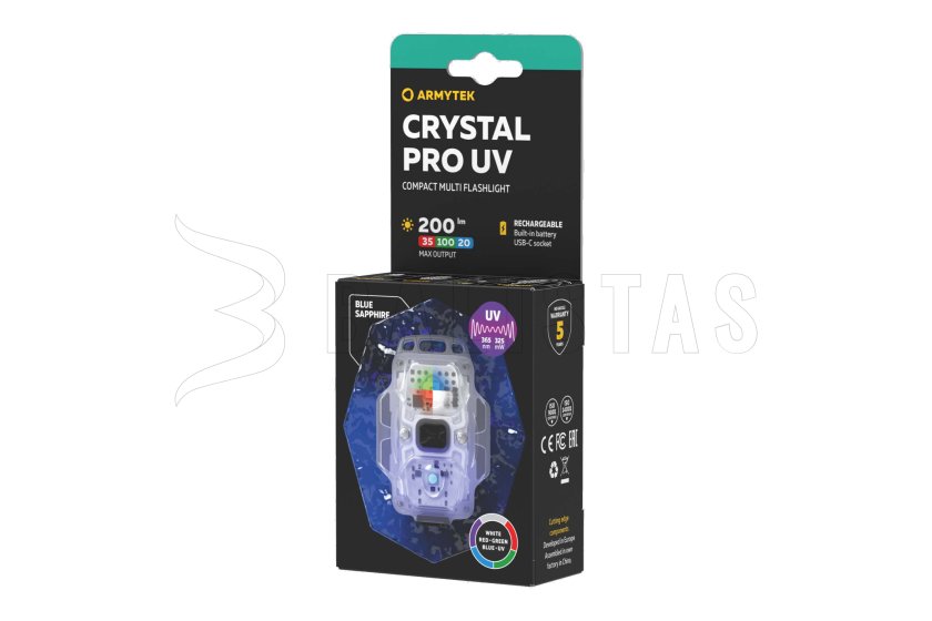Lampe multifonction Armytek Crystal Pro UV - bleu