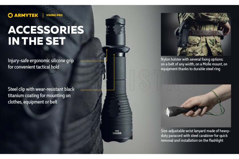 Zaklamp Armytek Viking PRO koud wit licht