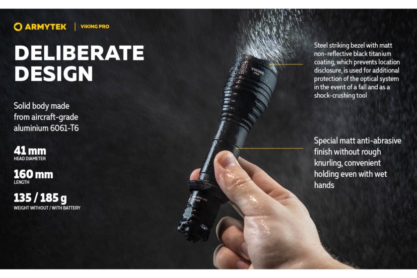 Zaklamp Armytek Viking PRO koud wit licht