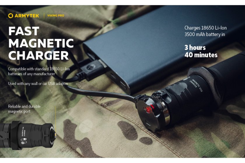 Zaklamp Armytek Viking PRO koud wit licht