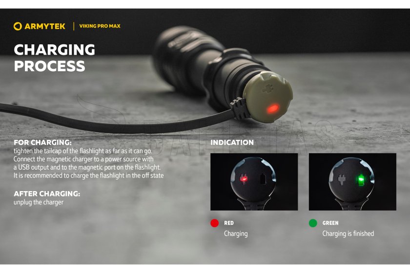Zaklamp Armytek Viking PRO MAX koud licht