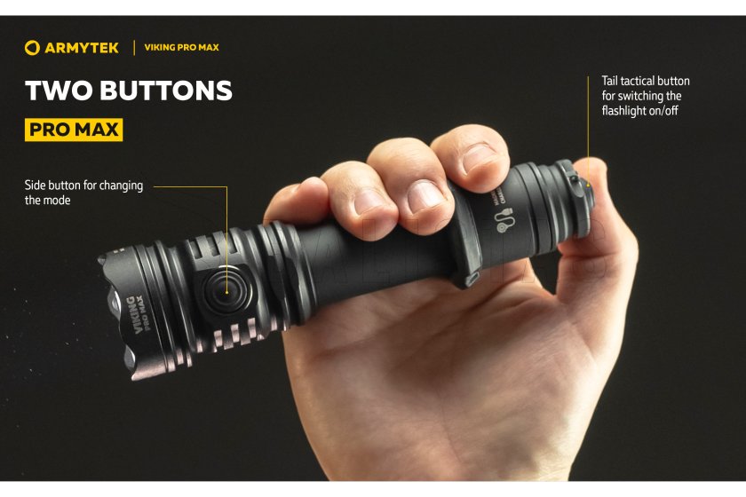 Zaklamp Armytek Viking PRO MAX koud licht