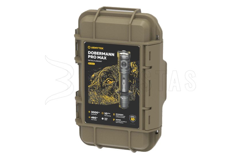 Zaklamp Armytek Dobermann PRO MAX wit licht