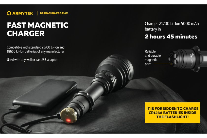 Lampe Armytek Barracuda Pro Max lumière froide
