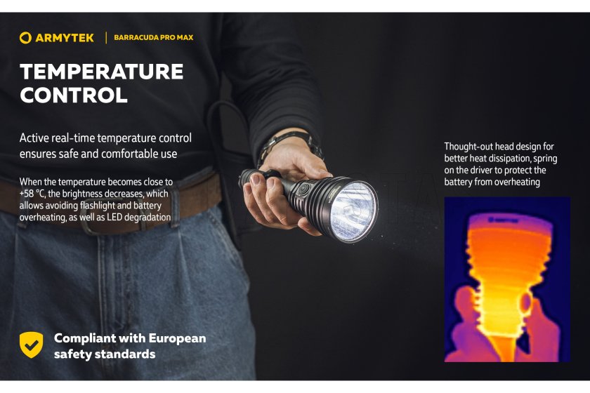 Lampe Armytek Barracuda Pro Max lumière froide