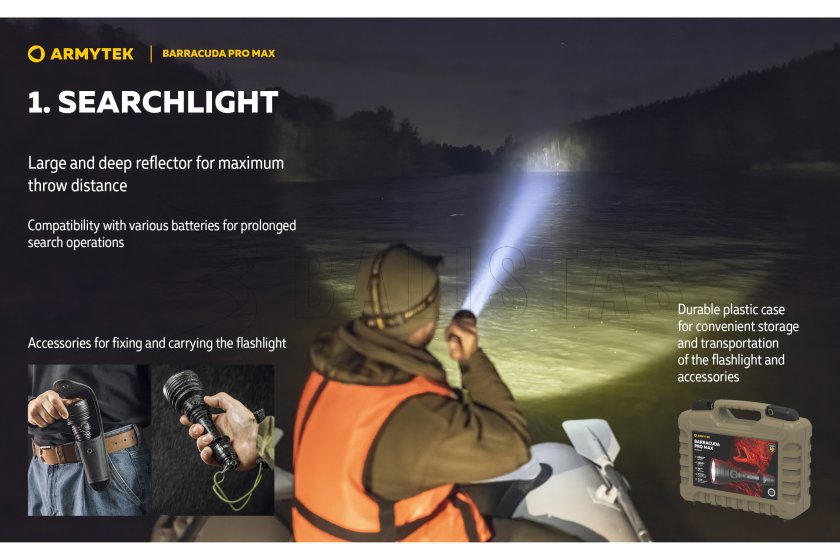 Lampe Armytek Barracuda Pro Max lumière froide