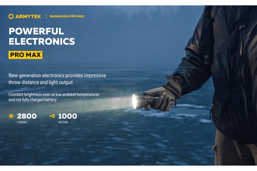 Lampe Armytek Barracuda Pro Max lumière froide