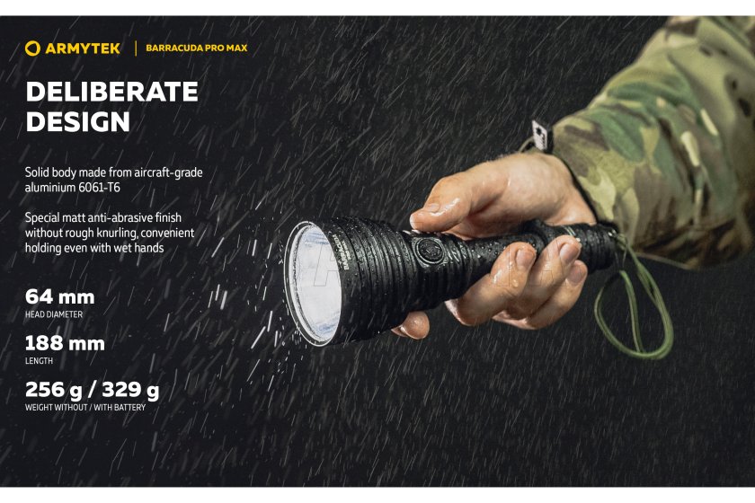 Lampe Armytek Barracuda Pro Max lumière froide