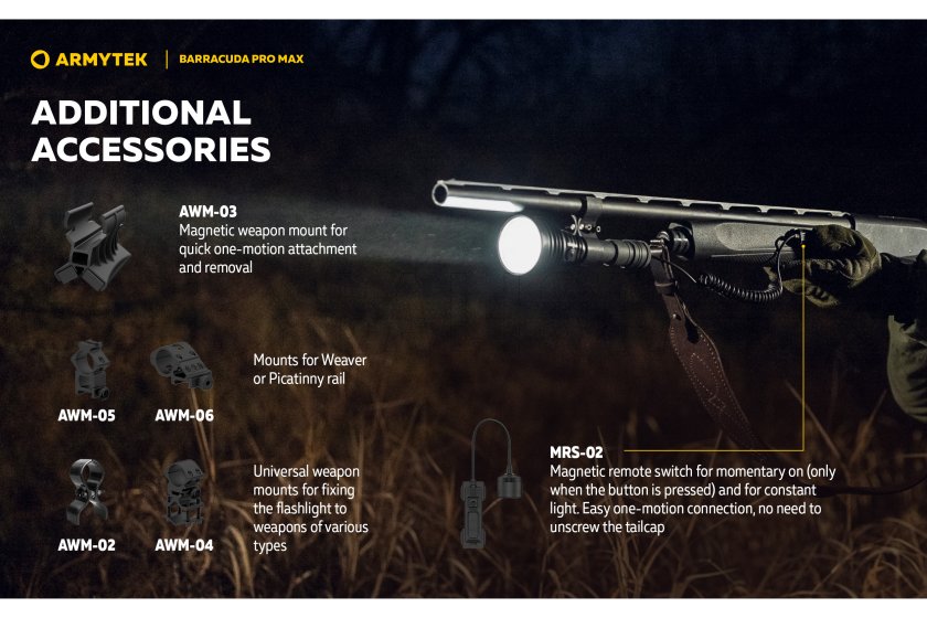 Lampe Armytek Barracuda Pro Max lumière froide