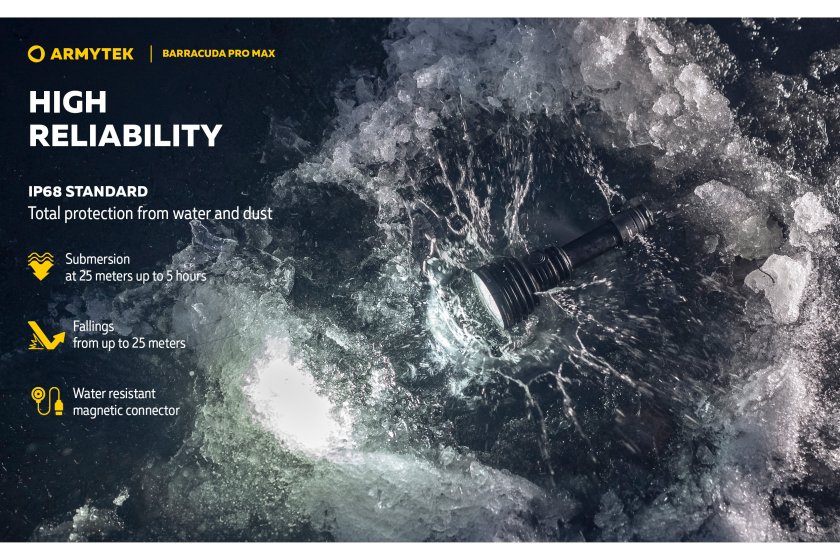 Lampe Armytek Barracuda Pro Max lumière froide