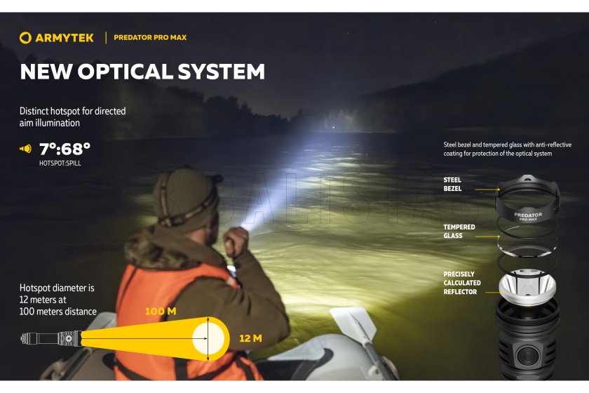 Lampe Armytek Predator PRO MAX lumière froide