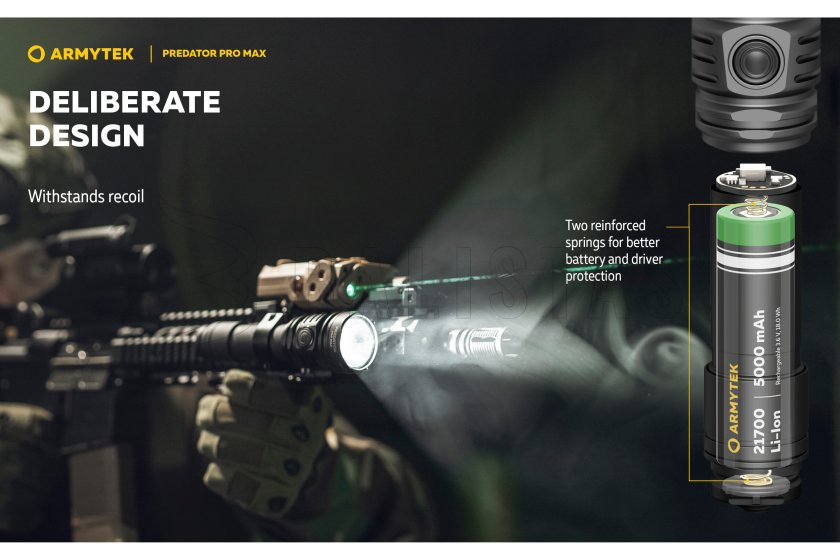 Lampe Armytek Predator PRO MAX lumière froide