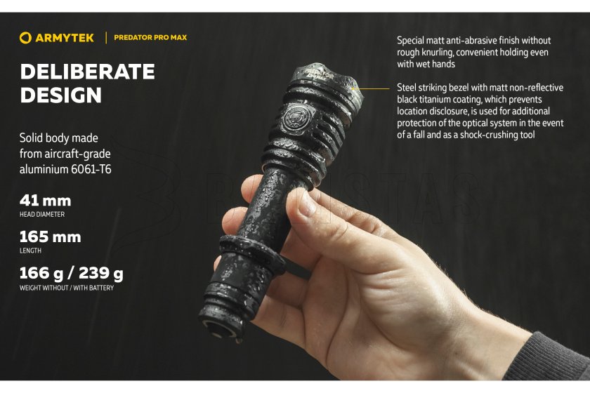 Lampe Armytek Predator PRO MAX lumière froide