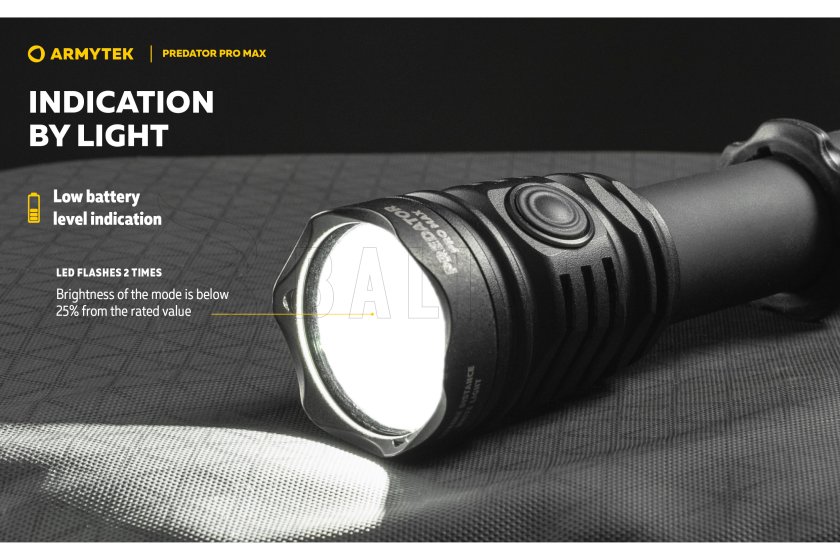 Lampe Armytek Predator PRO MAX lumière froide