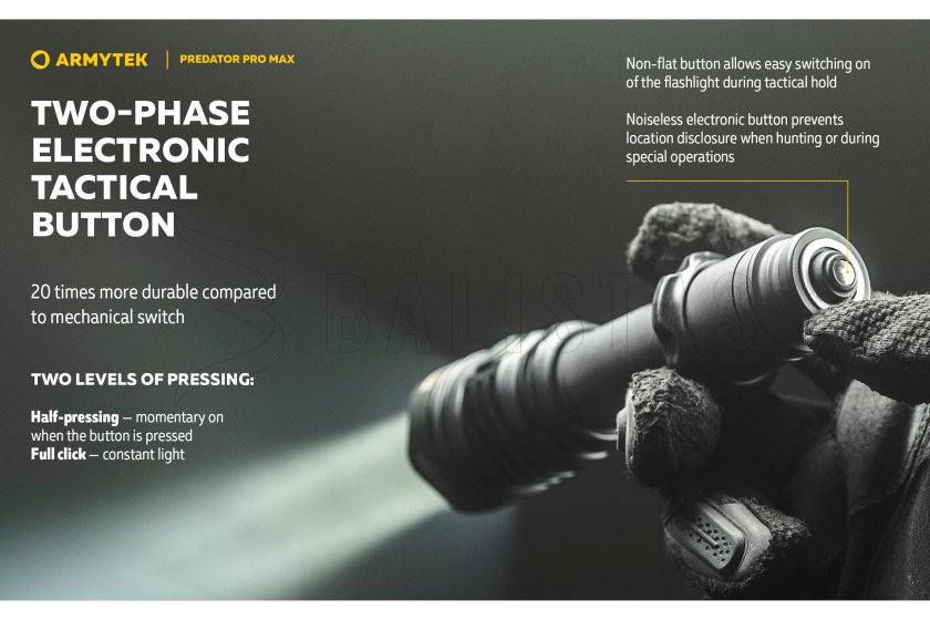 Lampe Armytek Predator PRO MAX lumière froide