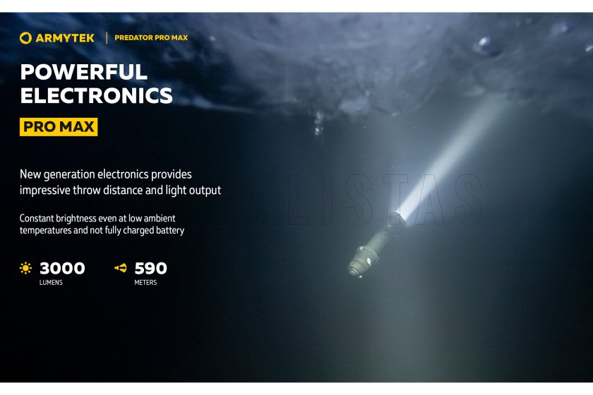 Lampe Armytek Predator PRO MAX lumière froide