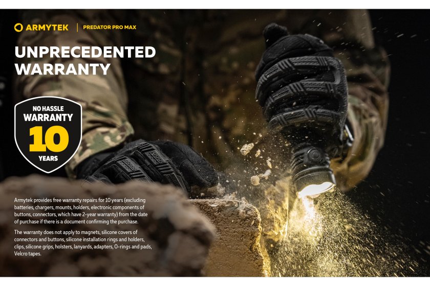 Lampe Armytek Predator PRO MAX lumière froide