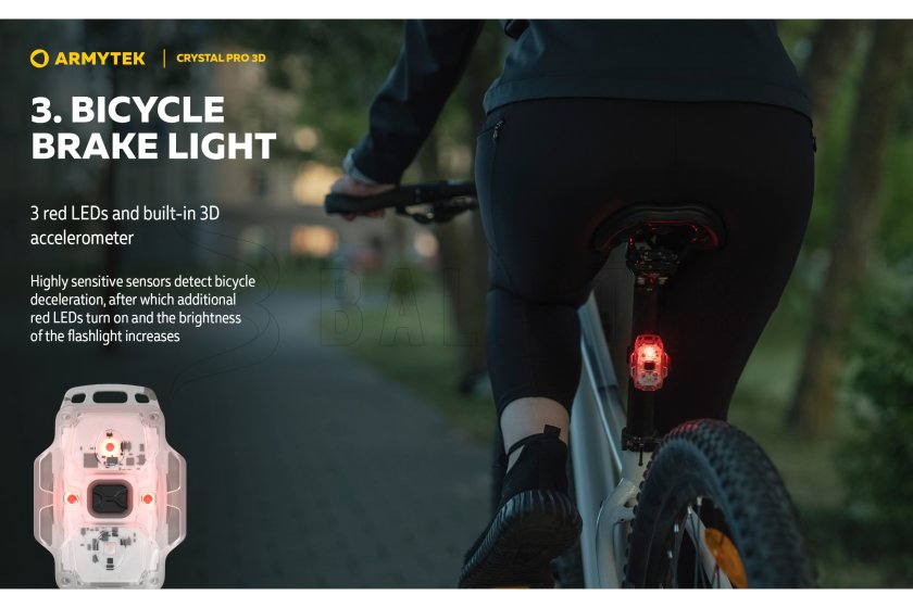 Lampe multifonction Armytek Crystal Pro 3D - rouge