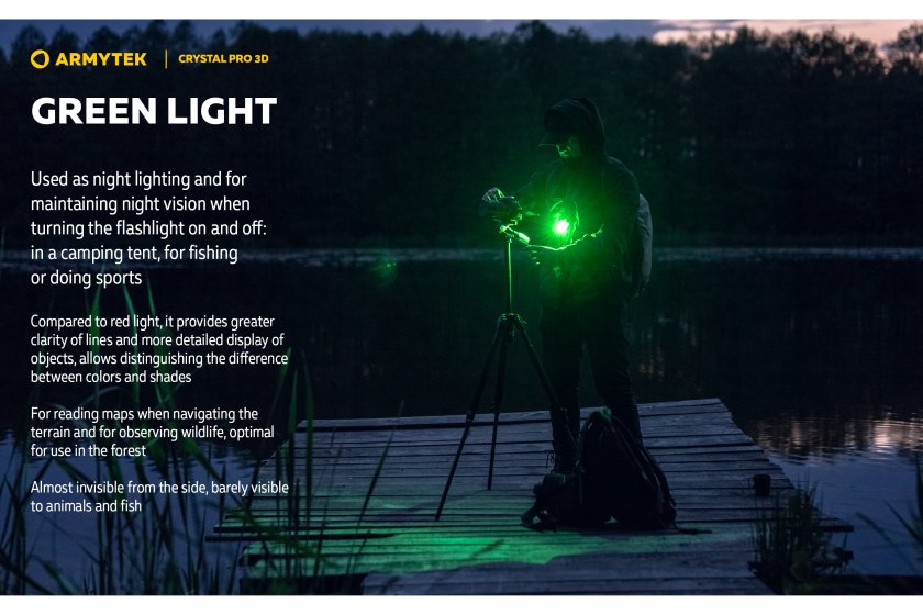 Lampe multifonction Armytek Crystal Pro 3D - rouge