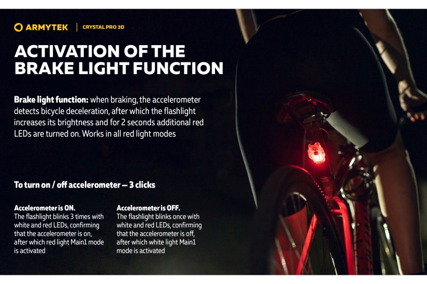 Lampe multifonction Armytek Crystal Pro 3D - rouge