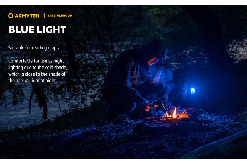 Lampe multifonction Armytek Crystal Pro 3D - rouge